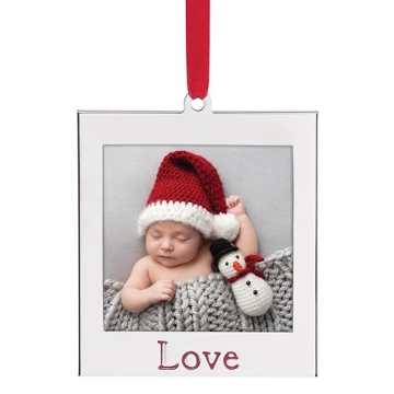 Lenox Silver Plate Love Frame Ornament Christmas Gift