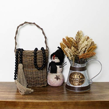 CVHOMEDECO Wood Beads Garland for Elegant Home Decor