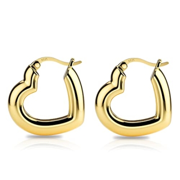 Trendy Hypoallergenic Heart Earrings for Women