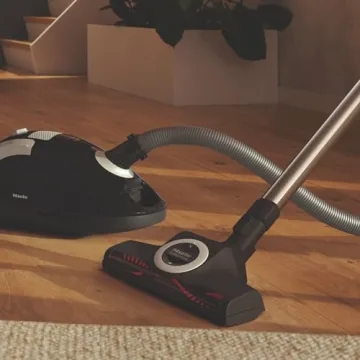 Miele Compact C1 Turbo Team Bagged Canister Vacuum, Obsidian Black