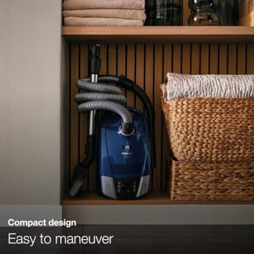 Miele Compact C1 Turbo Team Bagged Canister Vacuum, Obsidian Black