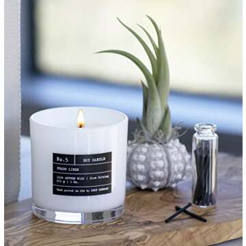 Lulu Candles | Black Amber | Luxury Scented Soy Jar Candle | Hand Poured in The USA | Highly Scented & Long Lasting (9 Oz.)