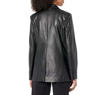 The Drop Women's Anouk Blazer - Chic Plus Size Black Jacket