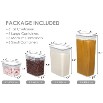 Vtopmart BPA-Free Airtight Food Storage Containers 24pc Set
