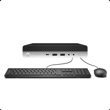 HP EliteDesk 800 G4 Mini Desktop PC, Core i5-8500T, 8 GB RAM, 256 GB SSD, USB BT, USB WiFi, Windows ...