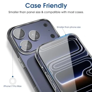 amFilm OneTouch iPhone 17 Pro Max Screen Protector 6.9''