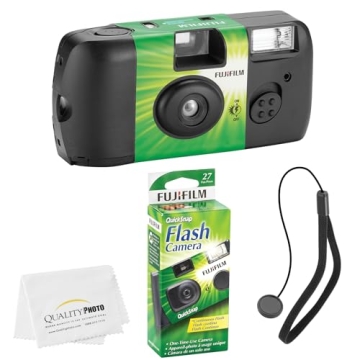 Fujifilm QuickSnap Flash 400 Disposable 35mm Camera - Capture Moments in Style!