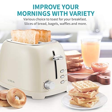 Ultrean 2-Slice Toaster with Extra-Wide Slots & 6 Settings