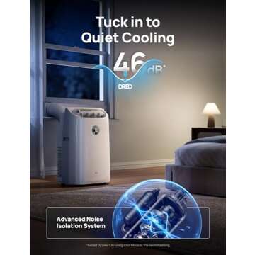 Dreo Portable Air Conditioner 14,000 BTU Quiet Smart Unit
