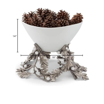Vagabond House Large Oak Leaf Acorn Centerpiece Bowl