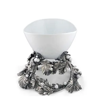 Vagabond House Large Oak Leaf Acorn Centerpiece Bowl