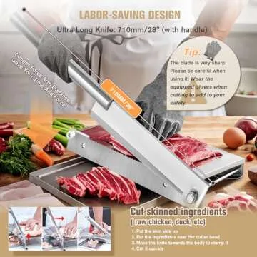Heavy-Duty Moongiantgo Meat Bone Cutter for Effortless Cooking