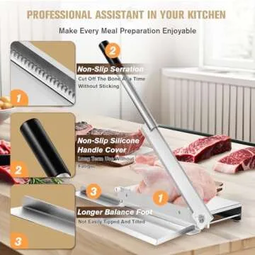 Heavy-Duty Moongiantgo Meat Bone Cutter for Effortless Cooking