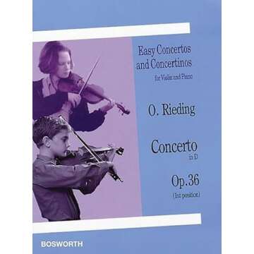 Concerto in D, Op. 36: Easy Concertos and Concertinos Series for Violin and Piano