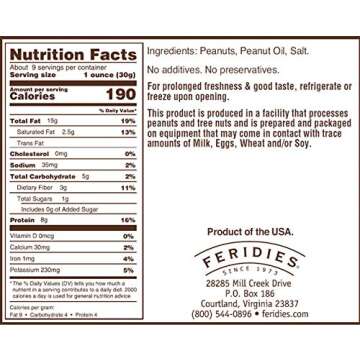 FERIDIES Redskin Virginia Peanuts, 9 Ounce Cans