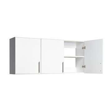 Prepac Elite 3-Door Wall Cabinet/Pantry Storage Cabinet | White, 54W x 24H x 12D | Versatile Garage Wall Cabinet by Prepac