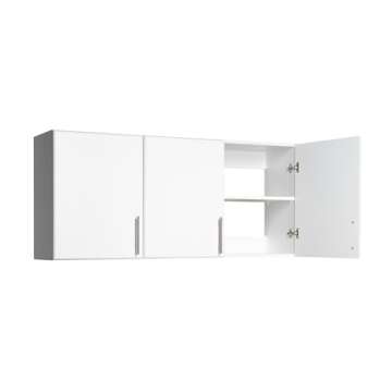 Prepac Elite 3-Door Wall Cabinet/Pantry Storage Cabinet | White, 54W x 24H x 12D | Versatile Garage Wall Cabinet by Prepac