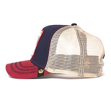 Goorin Bros. The Farm Unisex Baseball Trucker Hat, Navy (All American Rooster), One Size