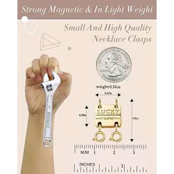 LUCKY Layered Magnetic Necklace Clasp for Easy Styling