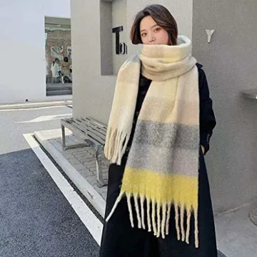 Junhcone Knitted Scarves - Cozy Winter Wraps for All
