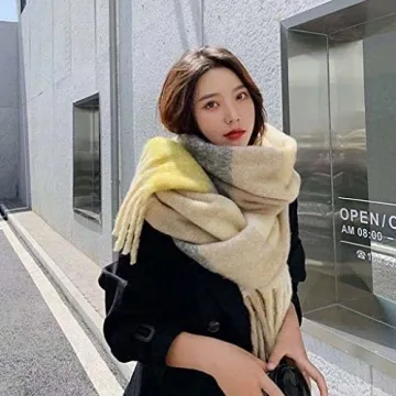 Junhcone Knitted Scarves - Cozy Winter Wraps for All