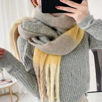 Junhcone Knitted Scarves - Cozy Winter Wraps for All