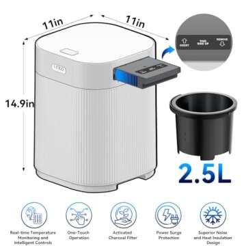 Upgraded Indoor Kitchen Composter Odorless & Smart 2023