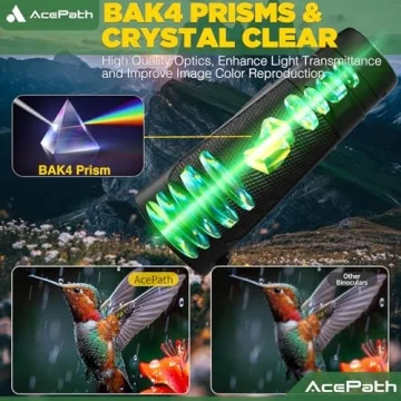 AcePath 15x56 High Powered Binoculars - Waterproof & Clear Vision