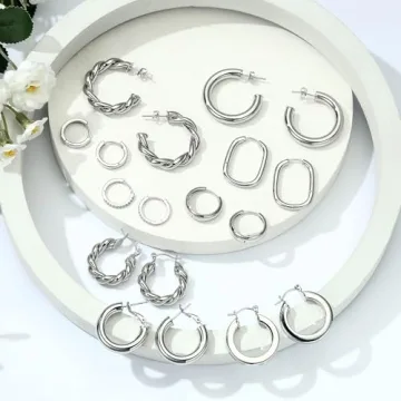 14k Gold Small Hoop Earrings for Women - Trendy & Hypoallergenic