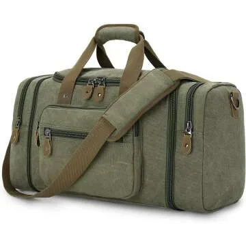 Gonex 60L Canvas Duffle Bag for Travel & Weekend