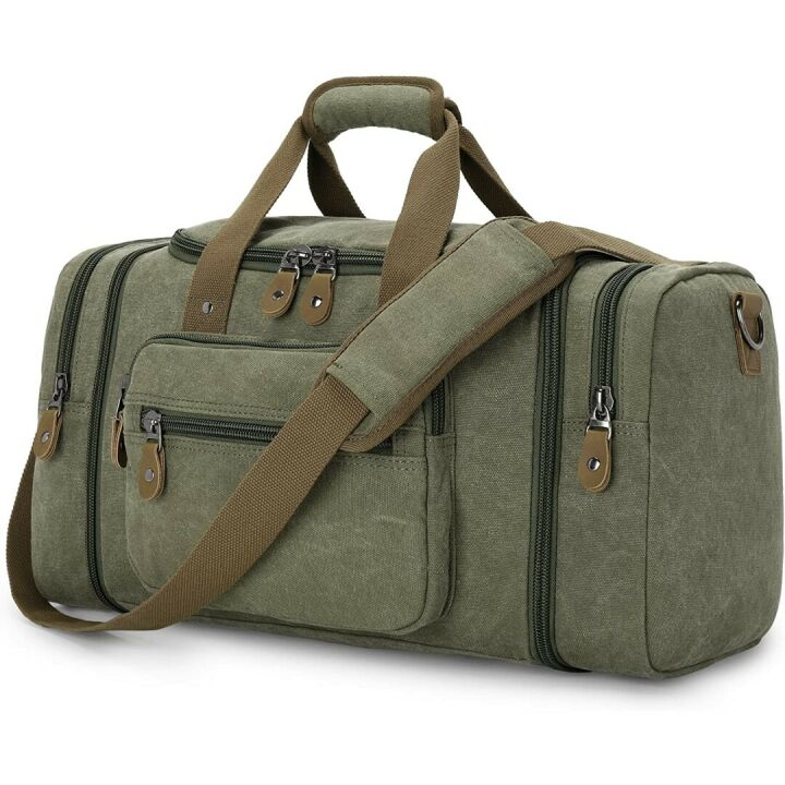 Gonex 60L Canvas Duffle Bag for Travel & Weekend