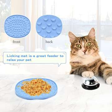 Snuffle Mat for Dogs, 17'' x 21'' Dog Feeding Mat, Enrichment Foraging Mat for Smell Training and Slow Eating, Stress Relief, Encourages Natural Foraging Skills, 2 Suction Cups, 2 Ropes, 1 Licking Mat