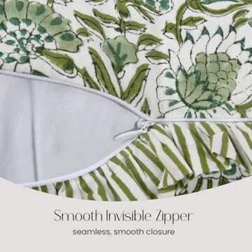 CPC Agate Green Ruffle Sham Cover for Stylish Home Decor