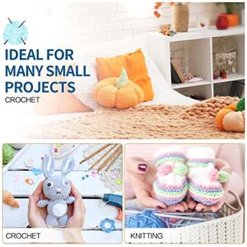 Xinnun Chenille Yarn 12 Skeins for DIY Crafts and Knitting