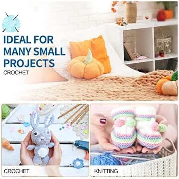 Xinnun Chenille Yarn 12 Skeins for DIY Crafts and Knitting