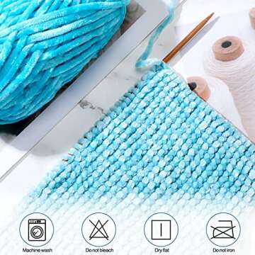 Xinnun Chenille Yarn 12 Skeins for DIY Crafts and Knitting