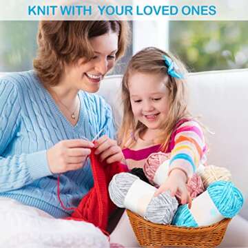 Xinnun Chenille Yarn 12 Skeins for DIY Crafts and Knitting