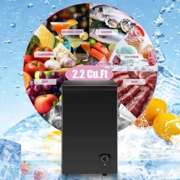 Compact Chest Freezer Energy Saving 2.2 cu.ft Storage