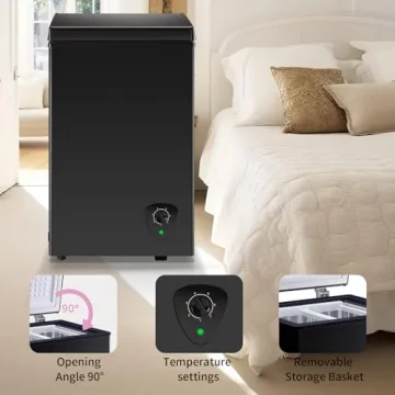 Compact Chest Freezer Energy Saving 2.2 cu.ft Storage