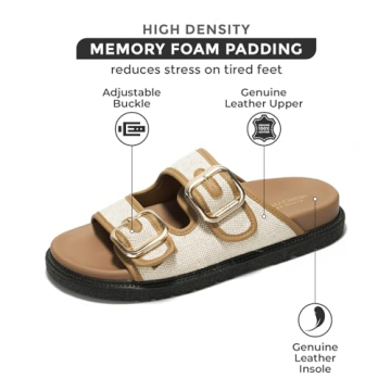 Comfortable Project Cloud Leather Sandals for Women