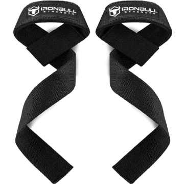 Lifting Straps (1 Pair) - Padded Wrist Support Wraps - For Powerlifting, Bodybuilding, Gym Workout, ...