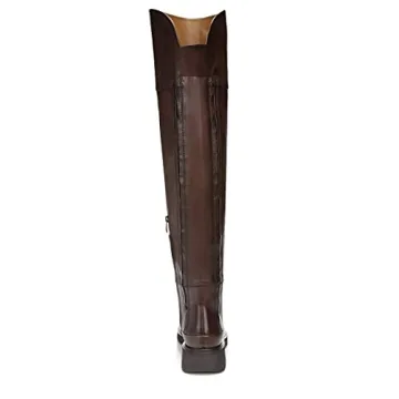 Franco Sarto Battina Knee High Boots Brown Leather Size 8 M