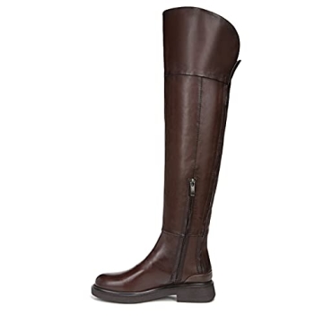 Franco Sarto Battina Knee High Boots Brown Leather Size 8 M