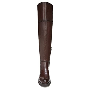 Franco Sarto Battina Knee High Boots Brown Leather Size 8 M