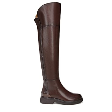 Franco Sarto Battina Knee High Boots Brown Leather Size 8 M