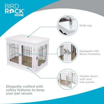 Decorative Dog Kennel with Pet Bed – Stylish Pet Furniture