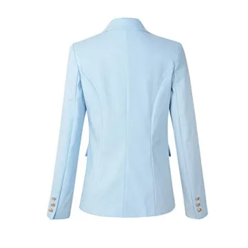 Chic Women's Double Breasted Military Blazer