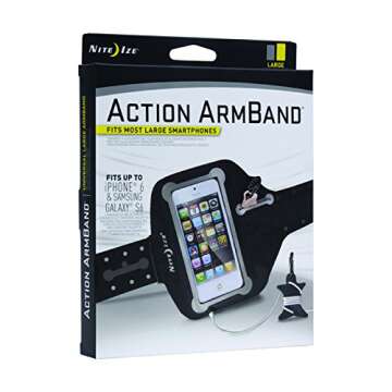 Nite Ize Action ArmBand - Adjustable Smartphone Holder for Active Lifestyles