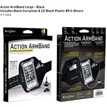 Nite Ize Action ArmBand For Gym, Running, and Biking