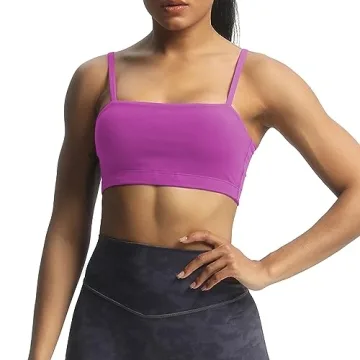 Aoxjox Women's Bandeau Sports Bra for Fitness & Yoga